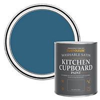 Rust-Oleum Cobalt Satin Kitchen Cupboard Paint 750ml