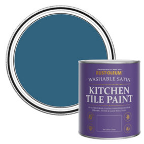 Rust-Oleum Cobalt Satin Kitchen Tile Paint 750ml