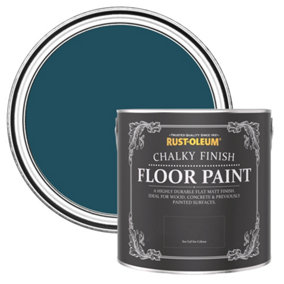 Rust-Oleum Commodore Blue Chalky Finish Floor Paint 2.5L