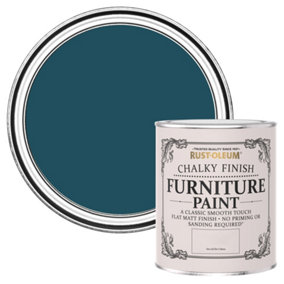 Rust-Oleum Commodore Blue Chalky Furniture Paint 750ml