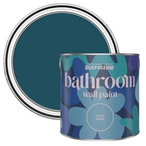 Rust-Oleum Commodore Blue Matt Bathroom Wall & Ceiling Paint 2.5L