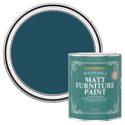 Rust-Oleum Commodore Blue Matt Furniture Paint 750ml