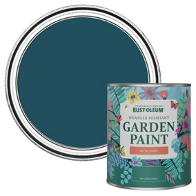 Rust-Oleum Commodore Blue Satin Garden Paint 750ml