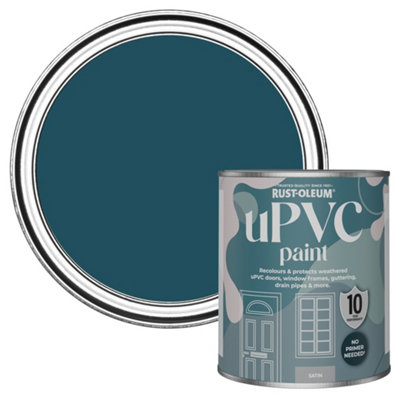 Rust-Oleum Commodore Blue Satin UPVC Paint 750ml