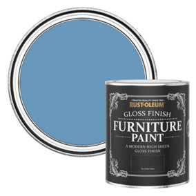 Rust-Oleum Cornflower Blue Gloss Furniture Paint 750ml