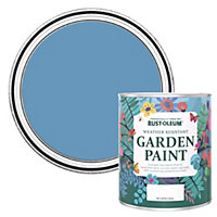 Rust-Oleum Cornflower Blue Matt Garden Paint 750ml