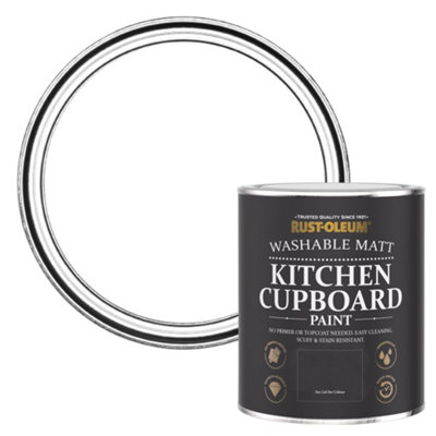 Rust-Oleum Cotton Matt Kitchen Cupboard Paint 750ml