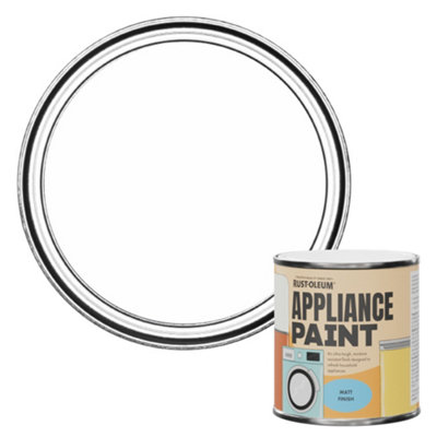Rust-Oleum Cotton (White) Matt Appliance Paint 250ml