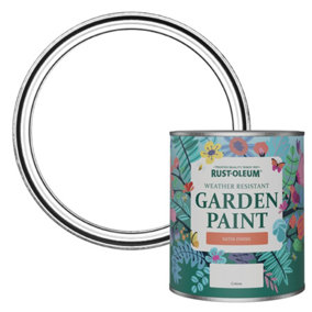 Rust-Oleum Cotton (White) Satin Garden Paint 750ml
