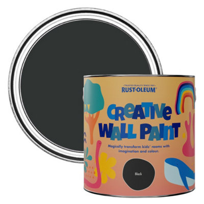 Rust-Oleum Creative Wall Paint - Black 2.5L