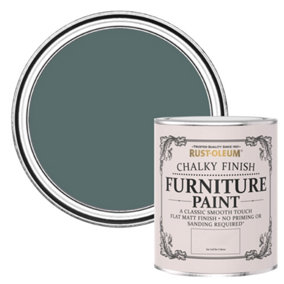 Rust-Oleum Deep Sea Chalky Furniture Paint 750ml