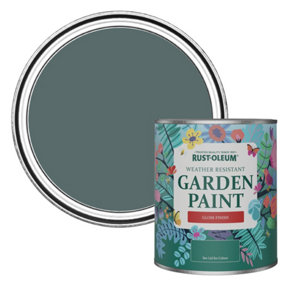 Rust-Oleum Deep Sea Gloss Garden Paint 750ml