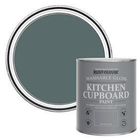 Rust-Oleum Deep Sea Gloss Kitchen Cupboard Paint 750ml