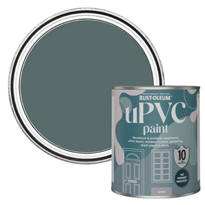 Rust-Oleum Deep Sea Satin UPVC Paint 750ml