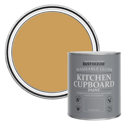 Rust-Oleum Dijon Gloss Kitchen Cupboard Paint 750ml