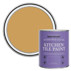 Rust-Oleum Dijon Gloss Kitchen Tile Paint 750ml
