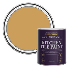 Rust-Oleum Dijon Matt Kitchen Tile Paint 750ml
