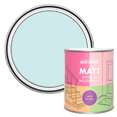 Rust-Oleum Duck Egg Matt Interior Wood Paint  750ml