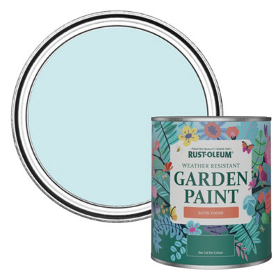 Rust-Oleum Duck Egg Satin Garden Paint 750ml