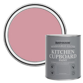 Rust-Oleum Dusky Pink Gloss Kitchen Cupboard Paint 750ml