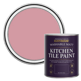 Rust-Oleum Dusky Pink Matt Kitchen Tile Paint 750ml