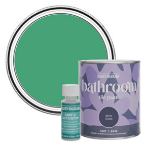 Rust-Oleum Emerald Gloss Bathroom Tile Paint 750ml