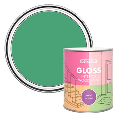 Rust-Oleum Emerald Gloss Interior Wood Paint 750ml