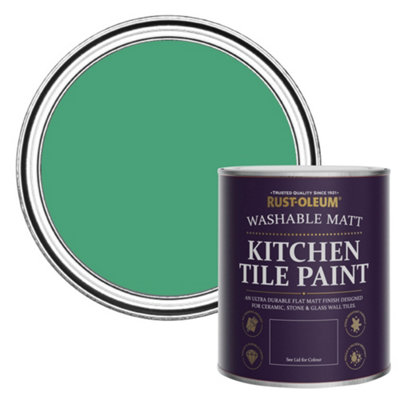 Rust-Oleum Emerald Matt Kitchen Tile Paint 750ml