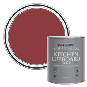 Rust-Oleum Empire Red Gloss Kitchen Cupboard Paint 750ml