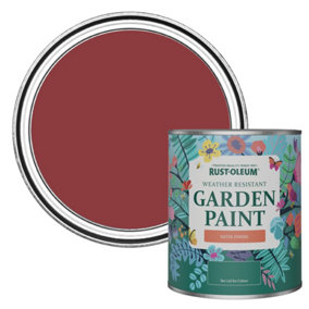 Rust-Oleum Empire Red Satin Garden Paint 750ml