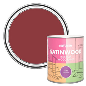 Rust-Oleum Empire Red Satinwood Interior Paint 750ml