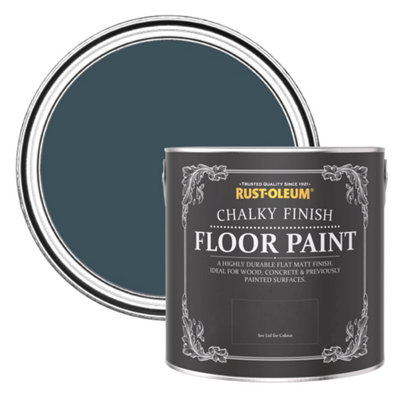 Rust-Oleum Evening Blue Chalky Finish Floor Paint 2.5L