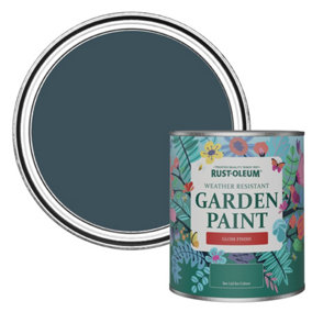 Rust-Oleum Evening Blue Gloss Garden Paint 750ml
