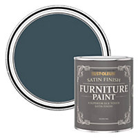 Rust-Oleum Evening Blue Satin Furniture Paint 750ml