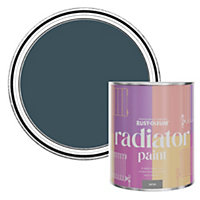 Rust-Oleum Evening Blue Satin Radiator Paint 750ml