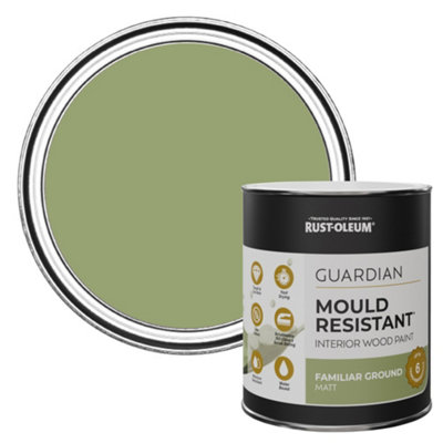 Rust-Oleum Familiar Ground Guardian Matt Mould Resistant Interior Wood Paint 750ml