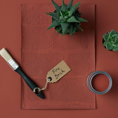 Buy Rust-Oleum Fire Brick Gloss Bathroom Tile Paint 750ml at B&Q