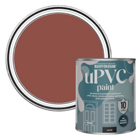 Rust-Oleum Fire Brick Gloss UPVC Paint 750ml