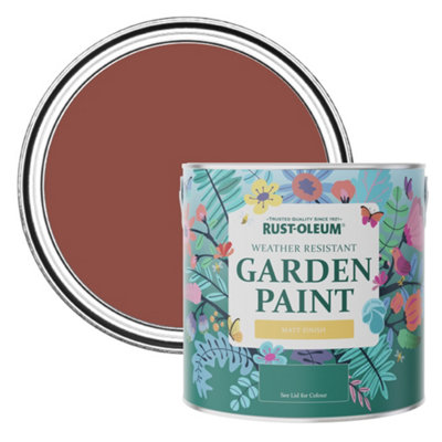 Rust-Oleum Fire Brick Matt Garden Paint 2.5L