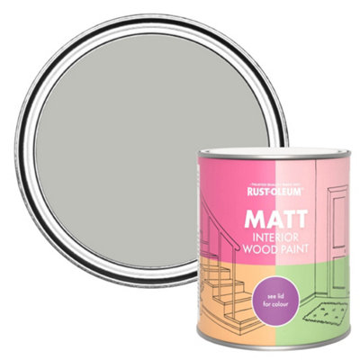 Rust-Oleum Flint Matt Interior Wood Paint  750ml