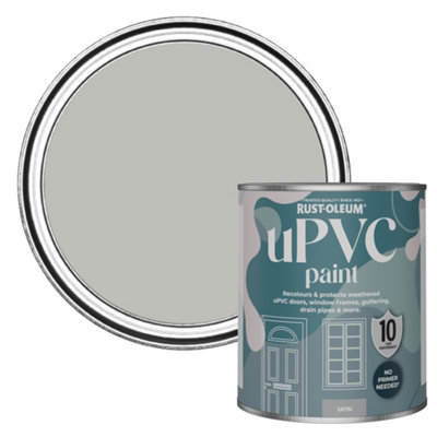 RustOleum Flint Satin UPVC Paint 750ml DIY at B&Q
