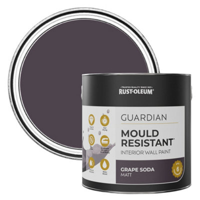 Rust-Oleum Grape Soda Guardian Mould Resistant Wall Paint 2.5L