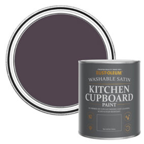 Rust-Oleum Grape Soda Satin Kitchen Cupboard Paint 750ml