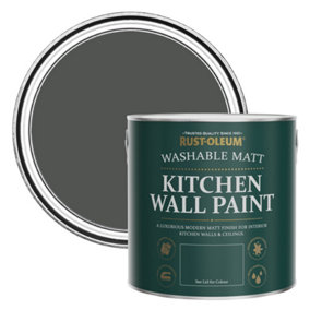 Rust-Oleum Graphite Matt Kitchen Wall Paint 2.5l