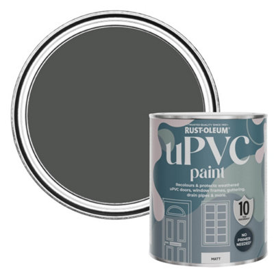 Rust-Oleum Graphite Matt UPVC Paint 750ml