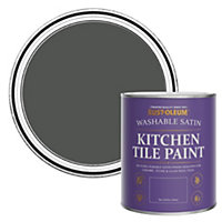 Rust-Oleum Graphite Satin Kitchen Tile Paint 750ml