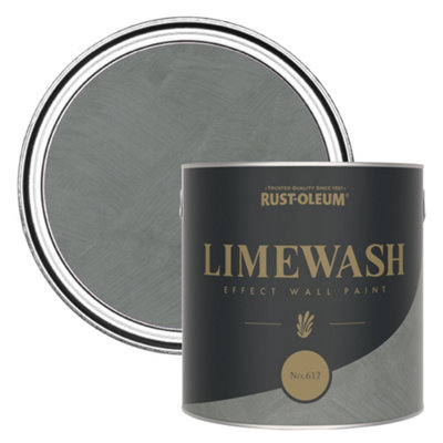 Rust-Oleum Green Limewash Effect Wall Paint - No.612 2.5L