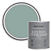 Rust-Oleum Gresham Blue Gloss Kitchen Cupboard Paint 750ml