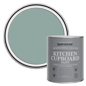 Rust-Oleum Gresham Blue Gloss Kitchen Cupboard Paint 750ml