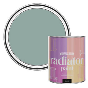 Rust-Oleum Gresham Blue Gloss Radiator Paint 750ml
